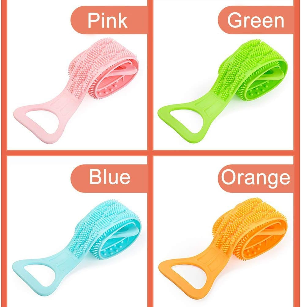 Silicone Body Scrubber, Silicone Back Scrubber for Shower, Back Washer for Shower, Silicone Bath Scrubber, Exfoliating Body Scrubber, Back Scrubber for Shower for Men & Women