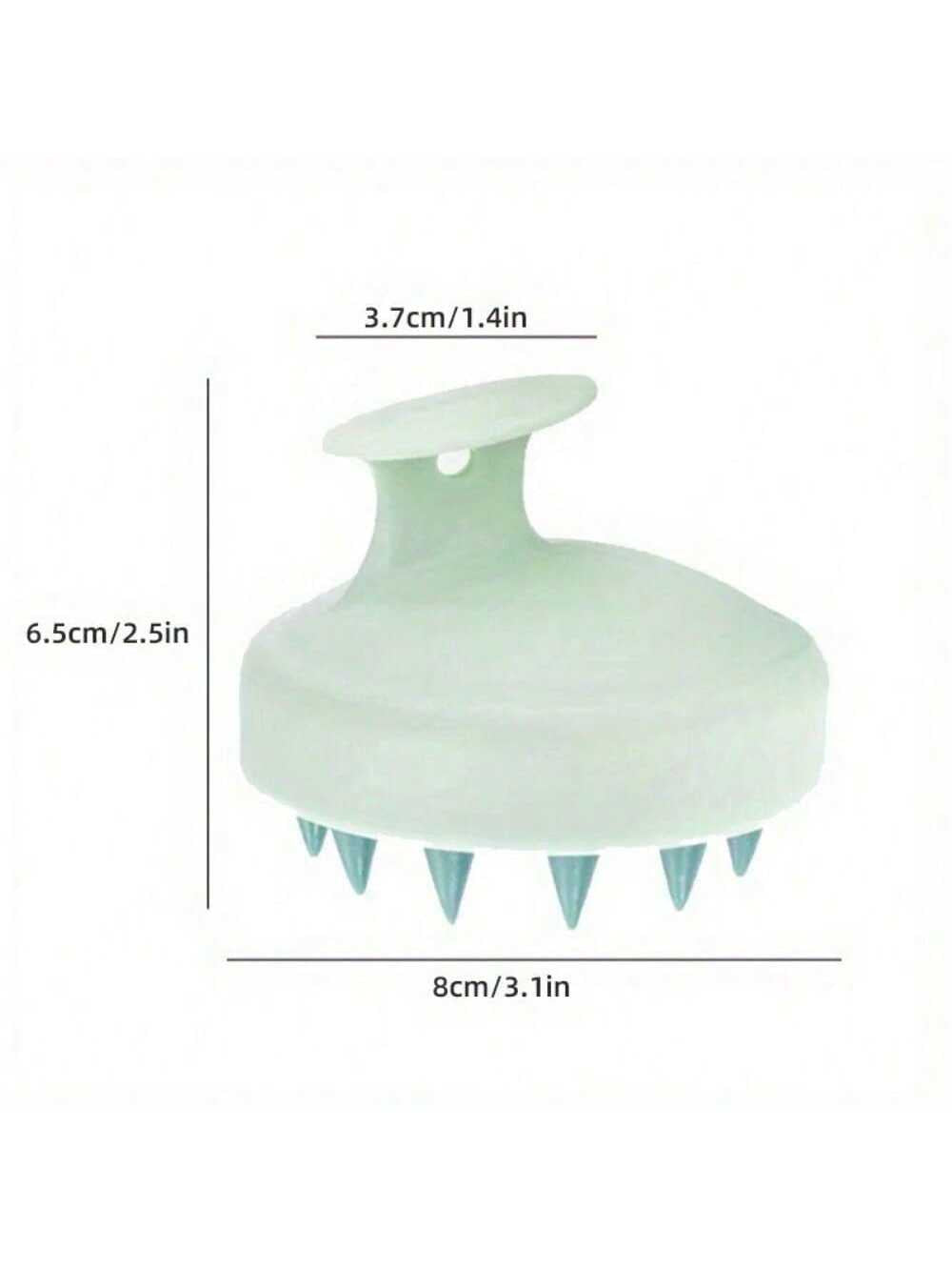 A Silicone Scalp Massager and Shampoo Brush, Body and Scalp Comber, Shower Brush, Fragrance-Free, Random Color of Bathroom Accessories.
