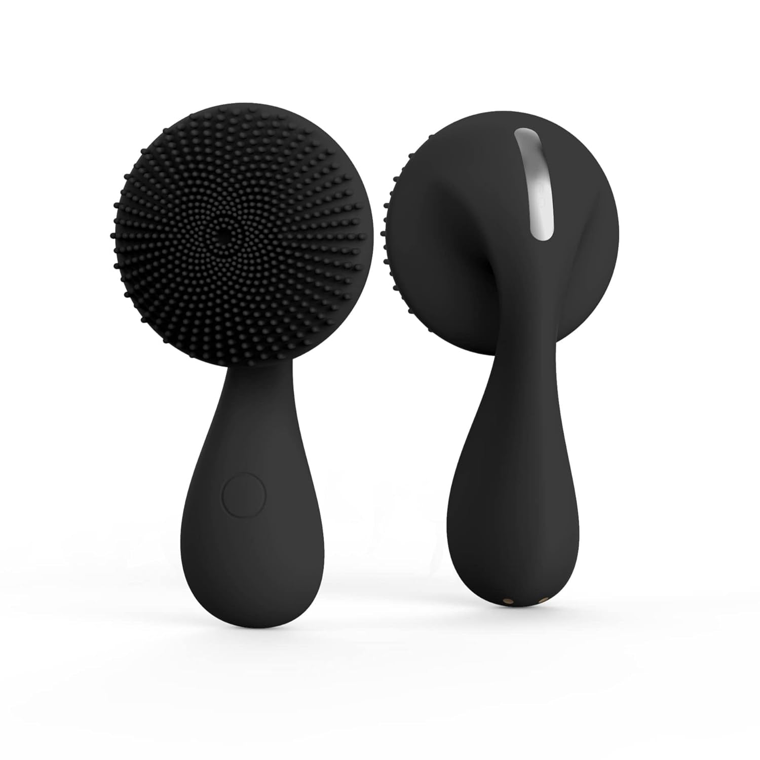 Tara Sonic Facial Cleansing Brush | Silicone Face Scrubber | Soft and Smooth Bristles Removes Dead Skin Cells and Makeup | for All Skin Types - Black