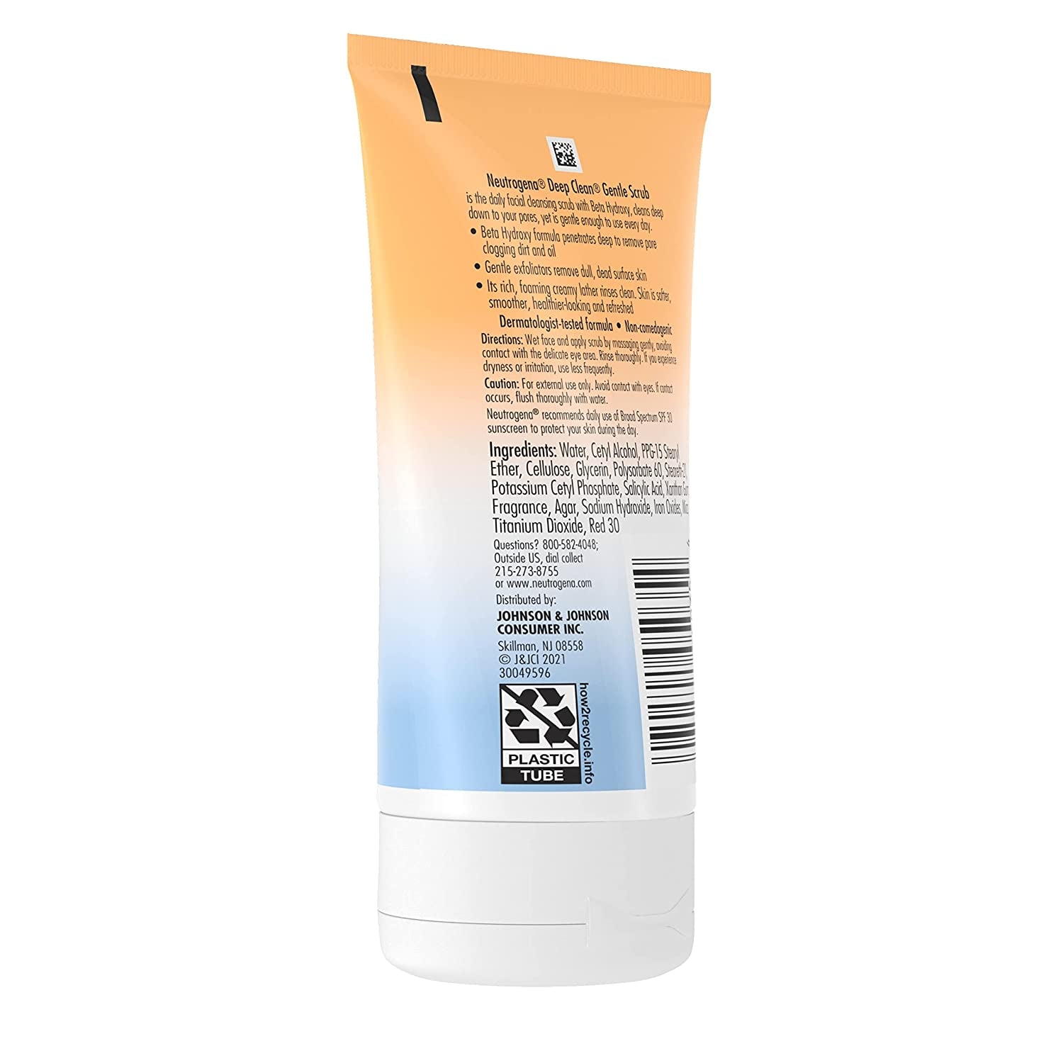 Deep Clean Gentle Daily Facial Scrub, Oil-Free Cleanser 4.2 Fl. Oz
