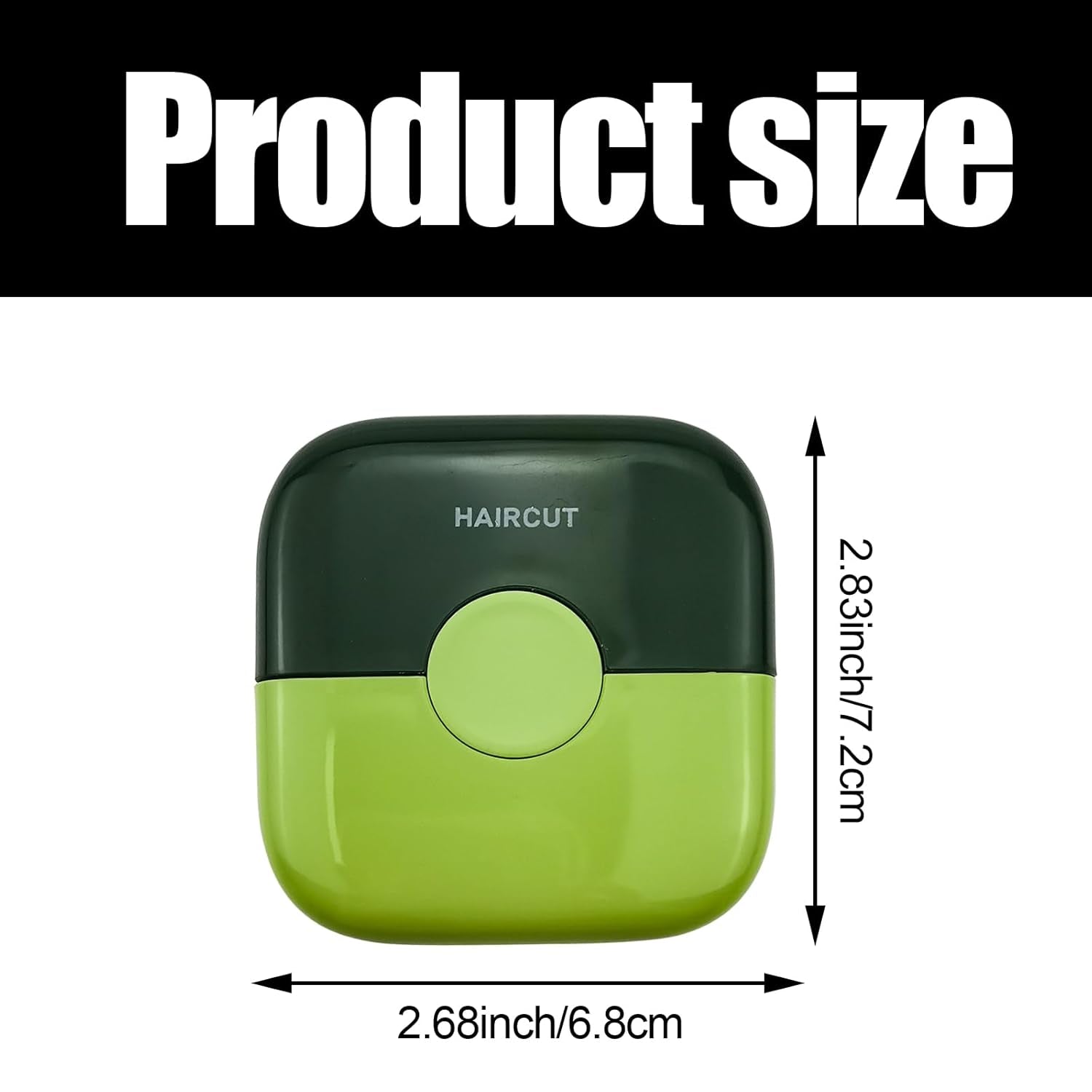 2 PACK Split End Trimmer, 2 in 1 Bangs Trimmer ABS Protective Cover, Dustproof Design Organizes Broken Hair and Cuts