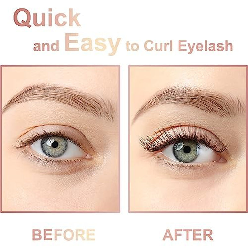 Heated Eyelash Curlers Electric Eye Lash Curler with Mascara or False Eyelash Makeup Comb - Three Heating Modes Create Eye Opening & Lifted and Natural Lashes