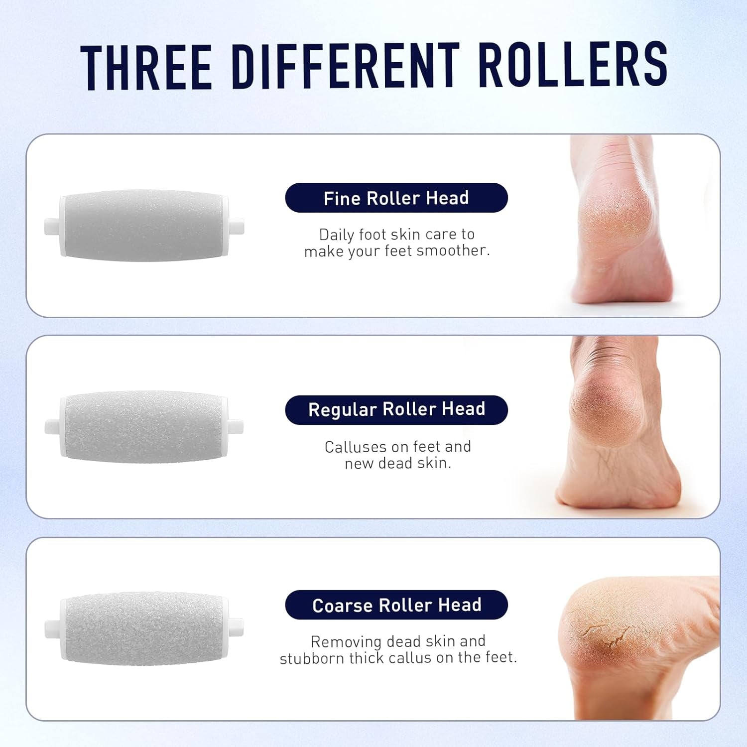 Electric Foot Callus Remover Rechargeable Portable Electronic Foot File Pedicure Tools, Waterproof 16 in 1 Callus Remover Kit, Professional Pedicure Kit for Dead Hard Cracked Dry Skin (Silver)