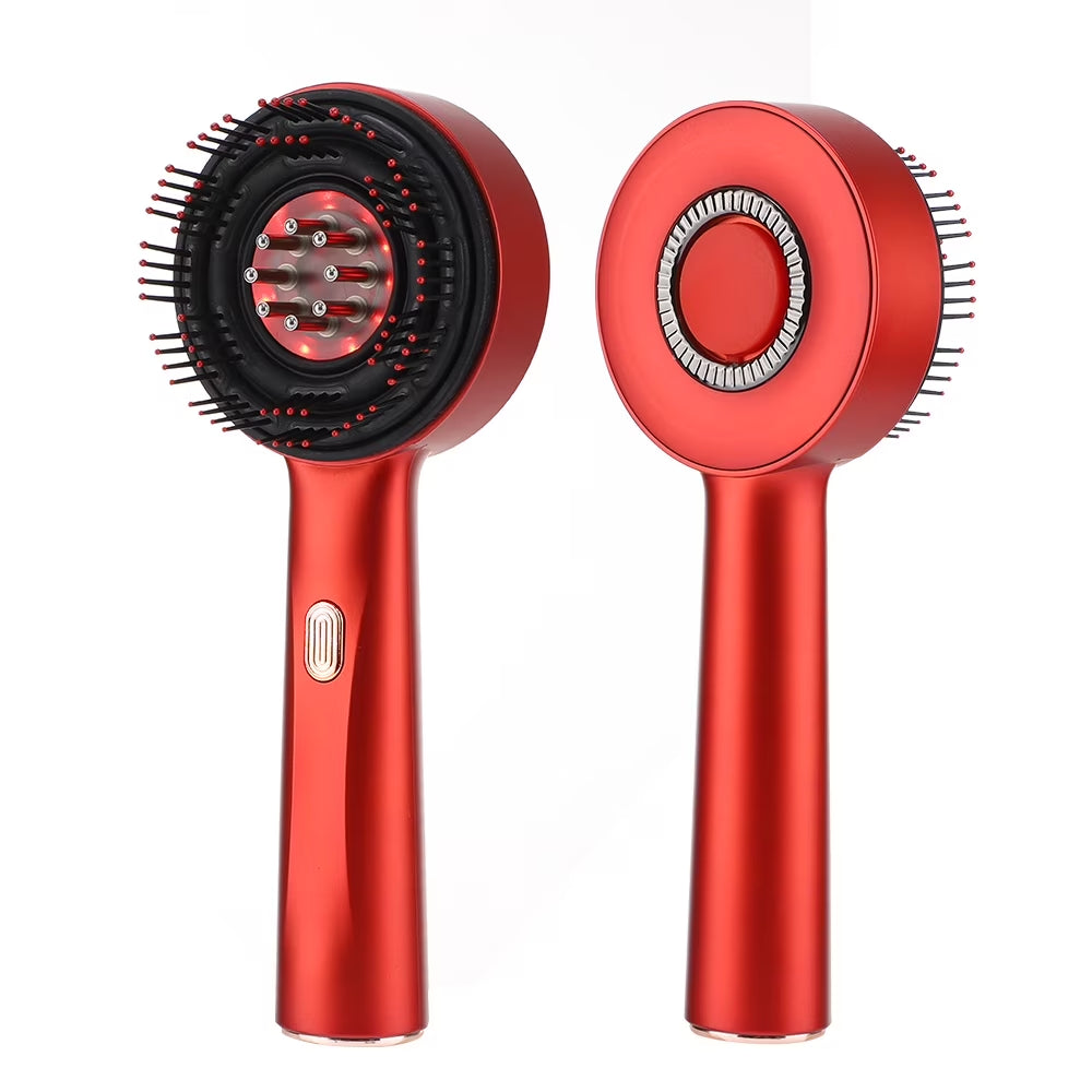 Laser Scalp Massager Comb,Red Light Therapy Hair Oil Applicator Cordless Hair Comb for Women,Abs Silicone Material