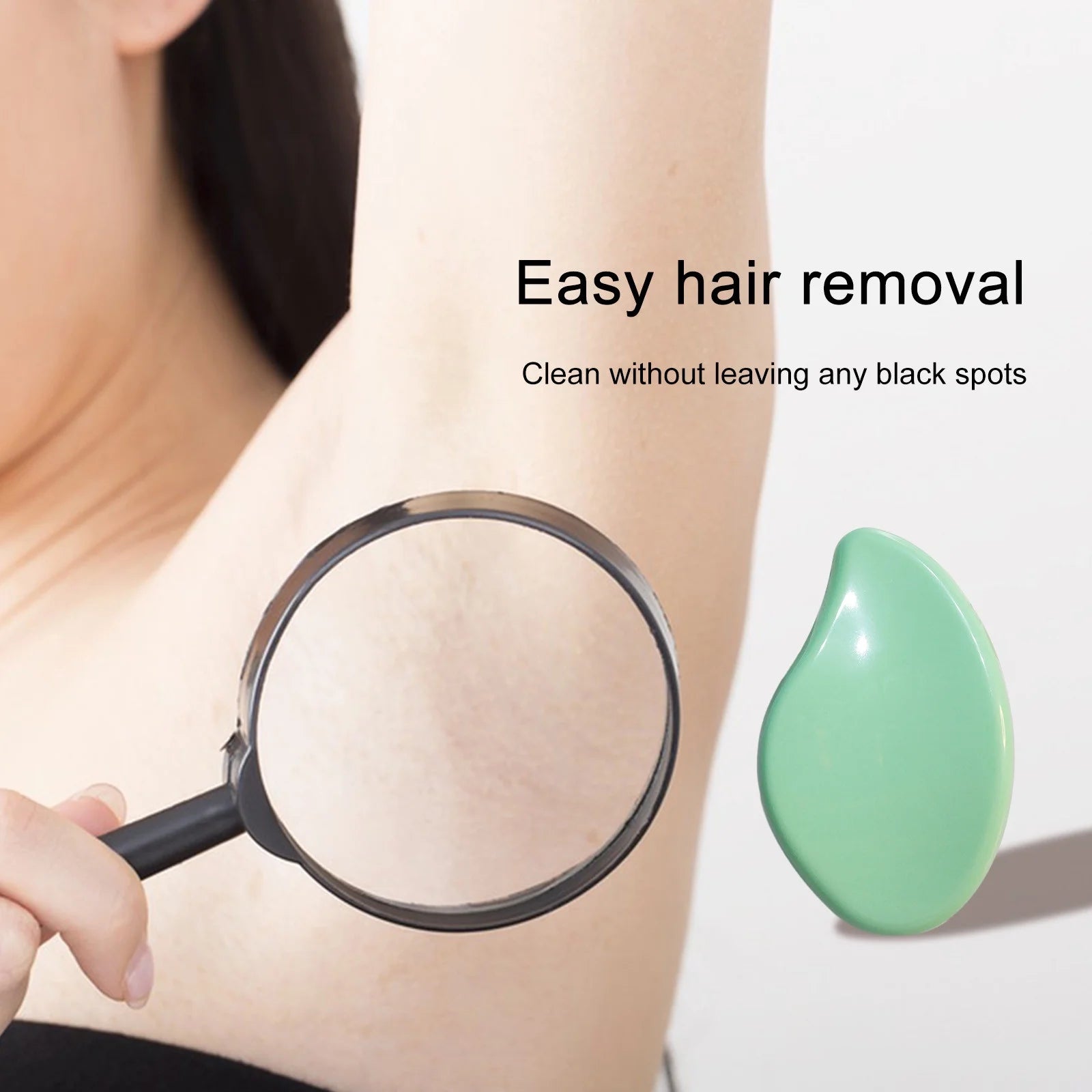 Reusable Crystal Hair Remover Exfoliation Hair Removal Tool, Hair Eraser for Back Arms Legs Fast & Easy Crystal Hair Eraser for Women And