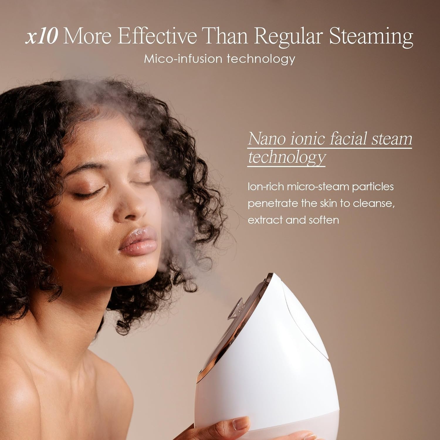 Sensa | Nano Ionic Facial Steamer by  | Deep Pore Cleansing | Warm Mist Sprayer | Detoxify & Clarify Complexion | Moisturize & Hydrate | Home Face Sauna | with 3 Essential Oil Baskets