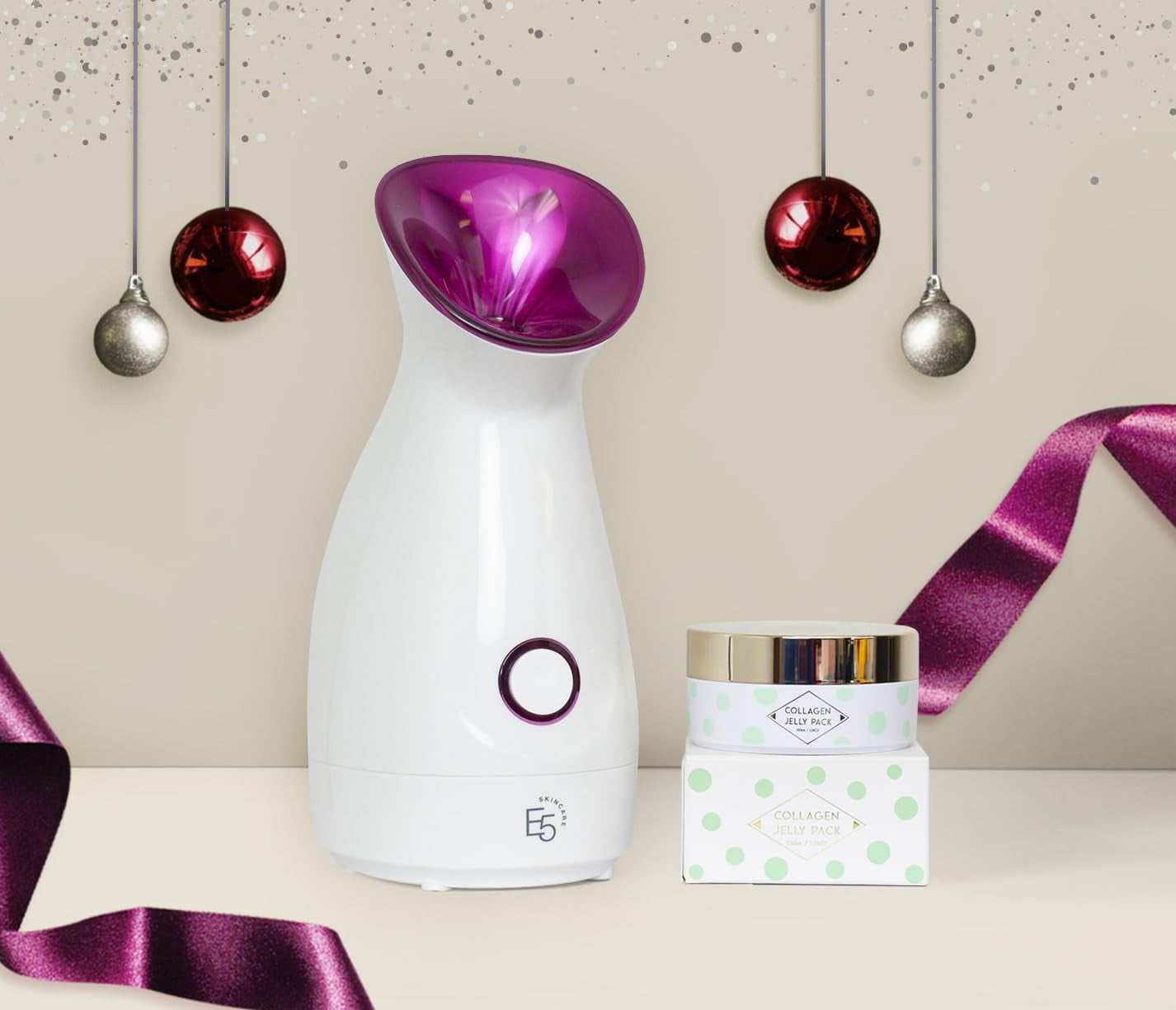 Nano Ionic Facial Steamer W/Collagen Jelly Pack