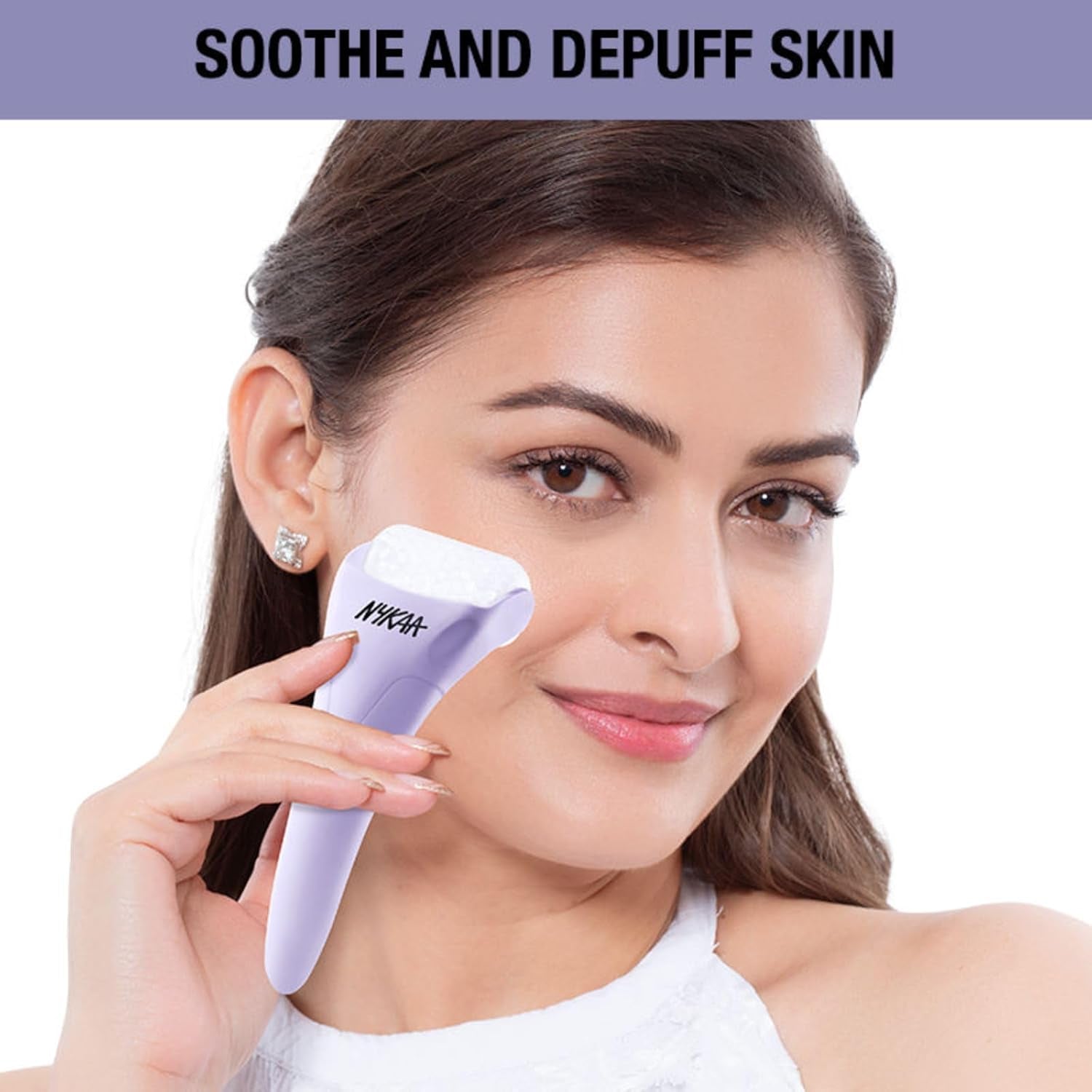 Ice Roller Massage for Face Toning - Reduces Clogged Pores - Improves Absorption - Releases Neck Stiffness - Lavender - 1 Pc